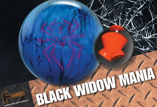 Click here to shop Hammer Black Widow Mania Bowling Ball